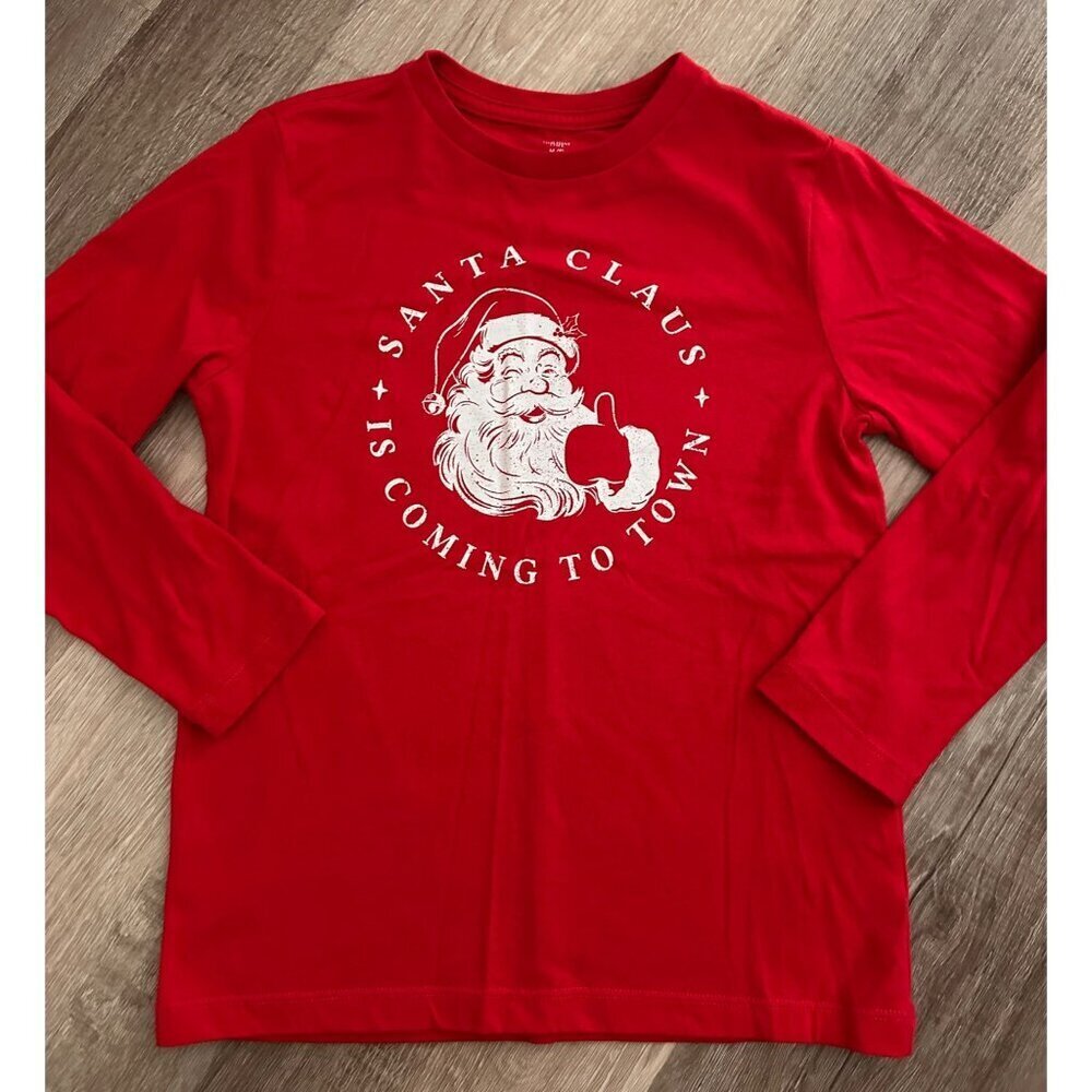 Holiday Time Santa clause is coming to down Christmas tshirt size medium
